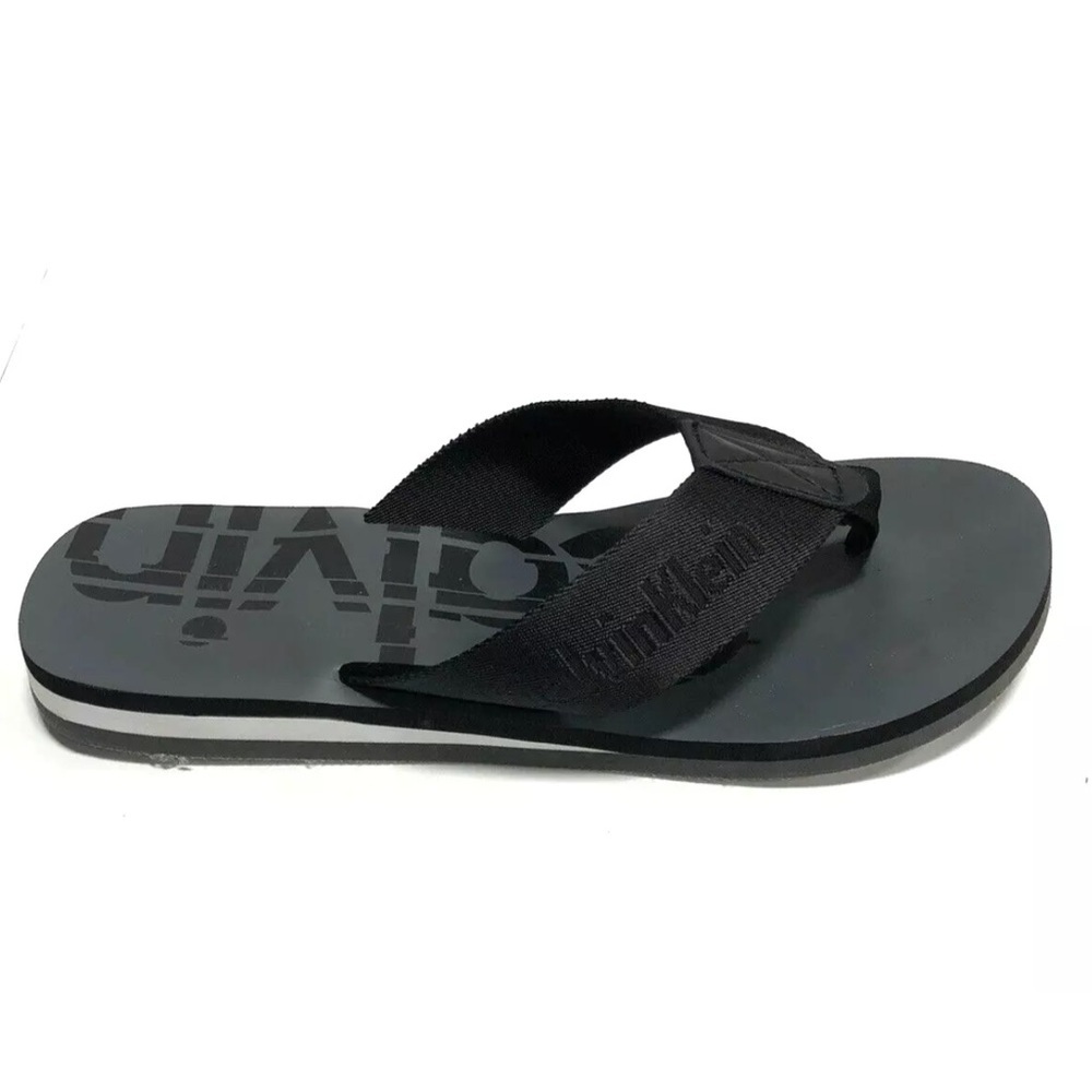 Calvin Klein Men’s Acelin Flip Flop Sandals Black, Size 11 M.